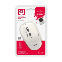 Мышь SmartBuy One 344CAG (черный/белый) [SBM-344CAG-WG]